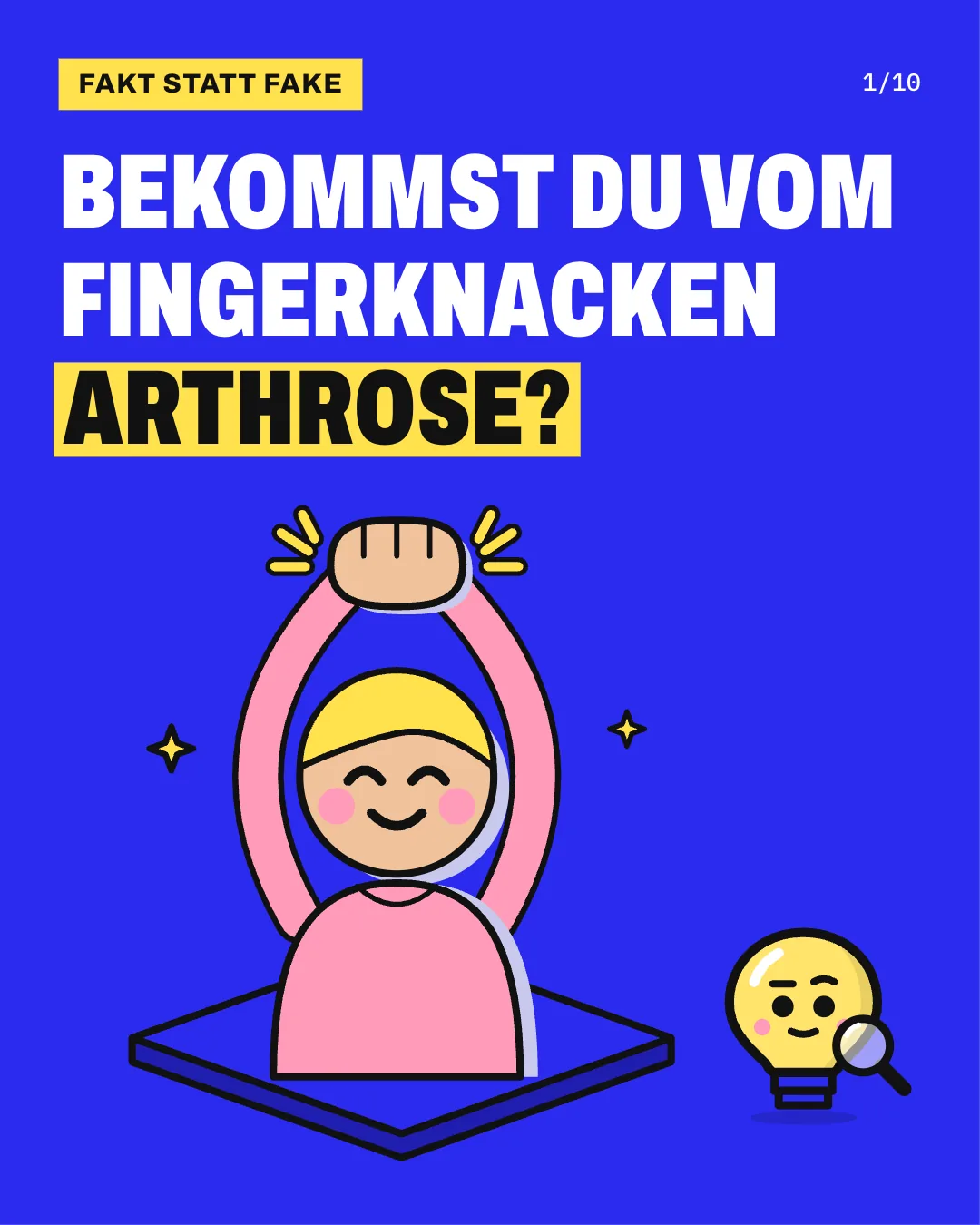 Bekommst du vom Fingerknacken Arthrose?