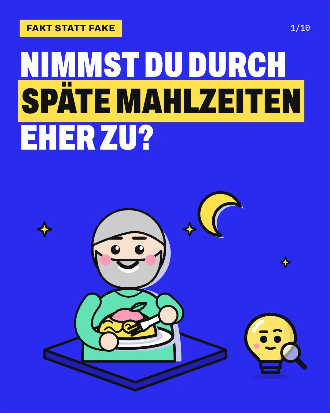Nimmst du durch späte Mahlzeiten eher zu?